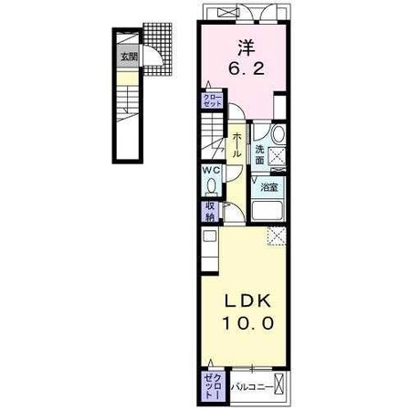 グランツ Kの物件間取画像